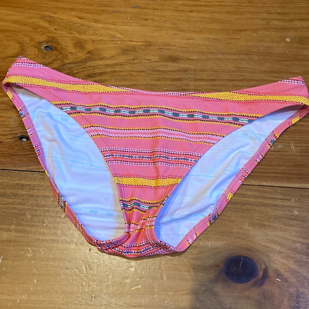PATAGONIA M Pink/Yellow Printed Bikini Bottoms